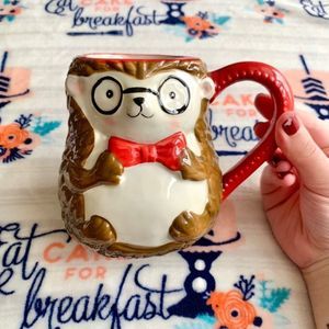 🦔 Adorable Nerdy Hedgehog Ceramic Mug 🦔